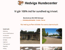 Tablet Screenshot of hedvigs-hundecenter.dk